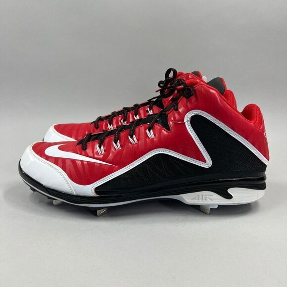 Nike Swingman MVP 2 Baseball Cleats Men's Red Ken Griffey Jr. Metal Spike Shoes - Picture 6 of 14